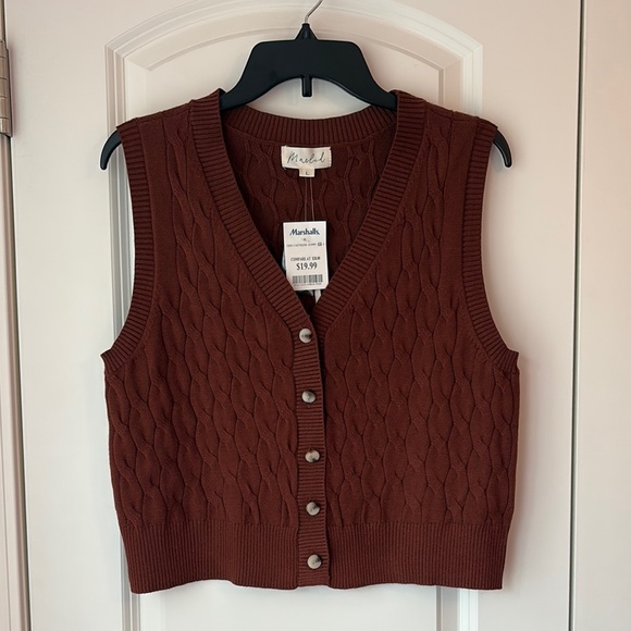 Marshalls Brown Sweater Vest - Picture 1 of 9